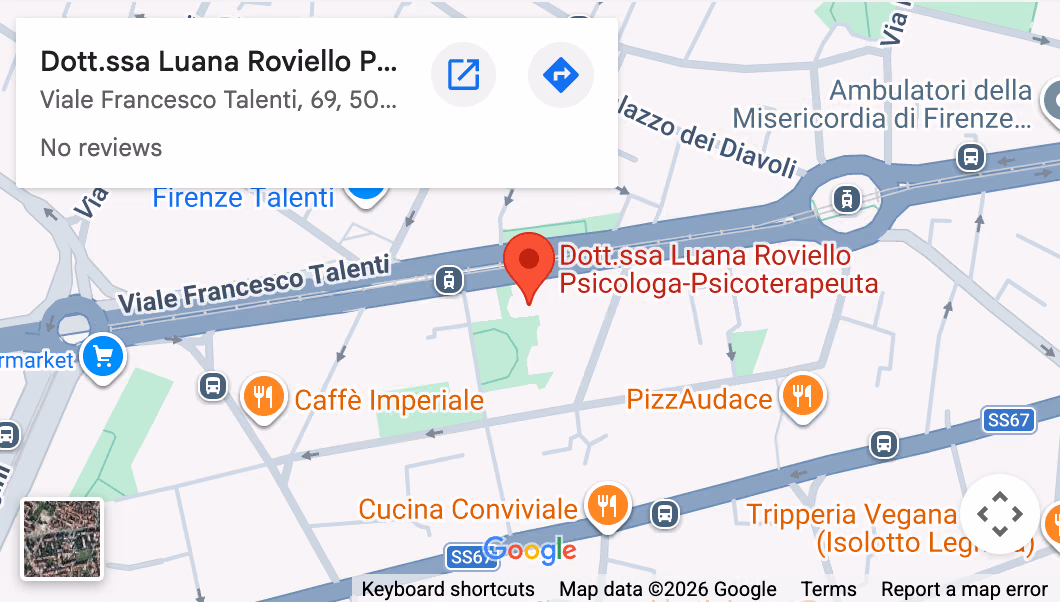 Mappa: studio della Dott.ssa Luana Roviello, Viale Talenti 69, Firenze